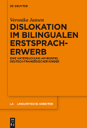 Dislokation im bilingualen Erstsprachenerwerb